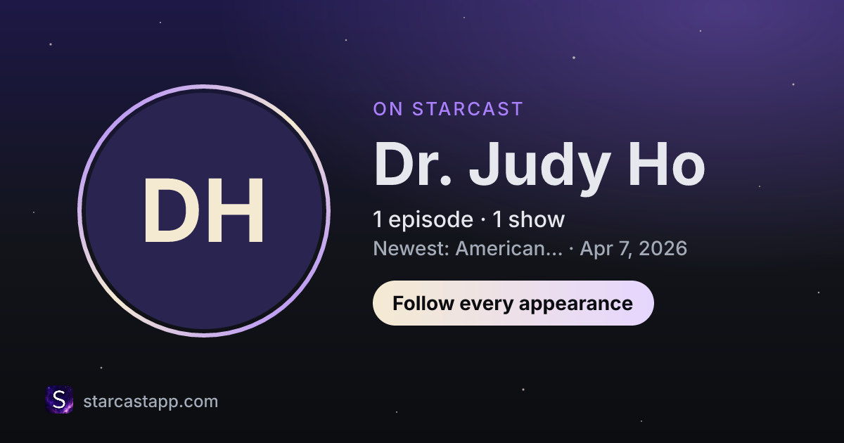 The preview card for Dr. Judy Ho