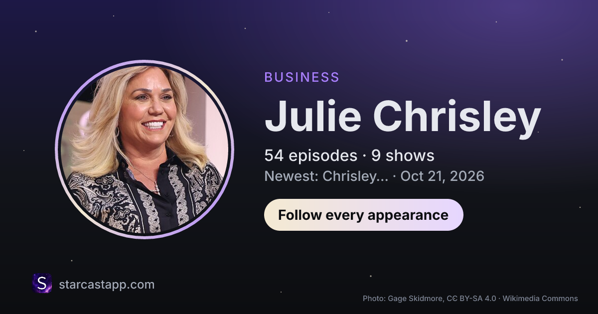 The preview card for Julie Chrisley