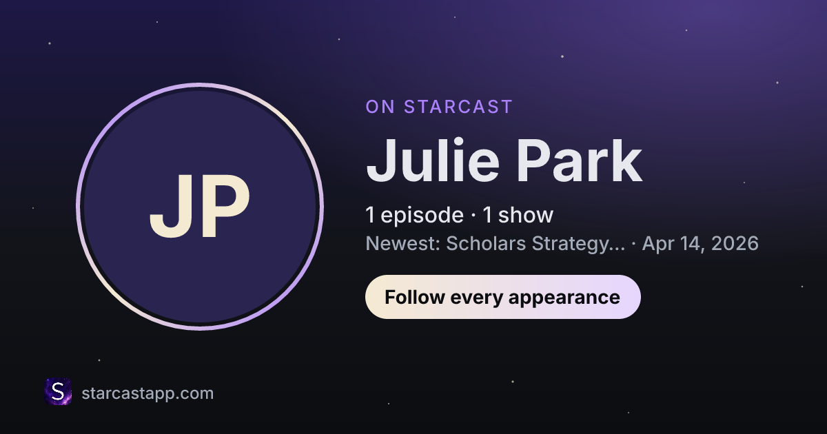 The preview card for Julie Park