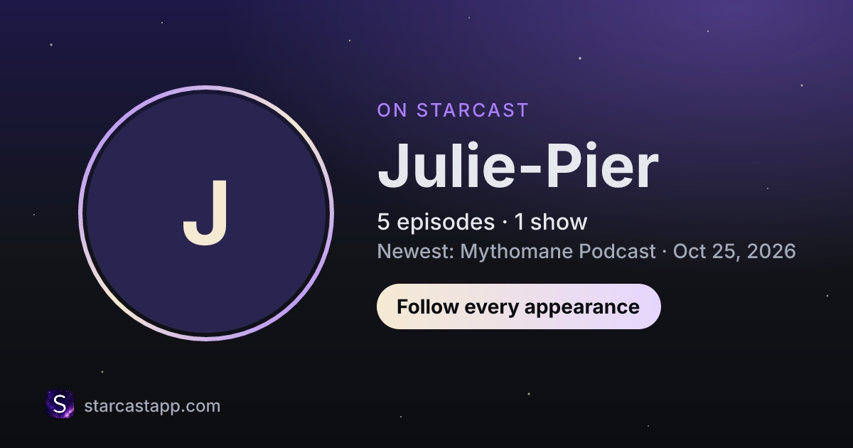 The preview card for Julie-Pier