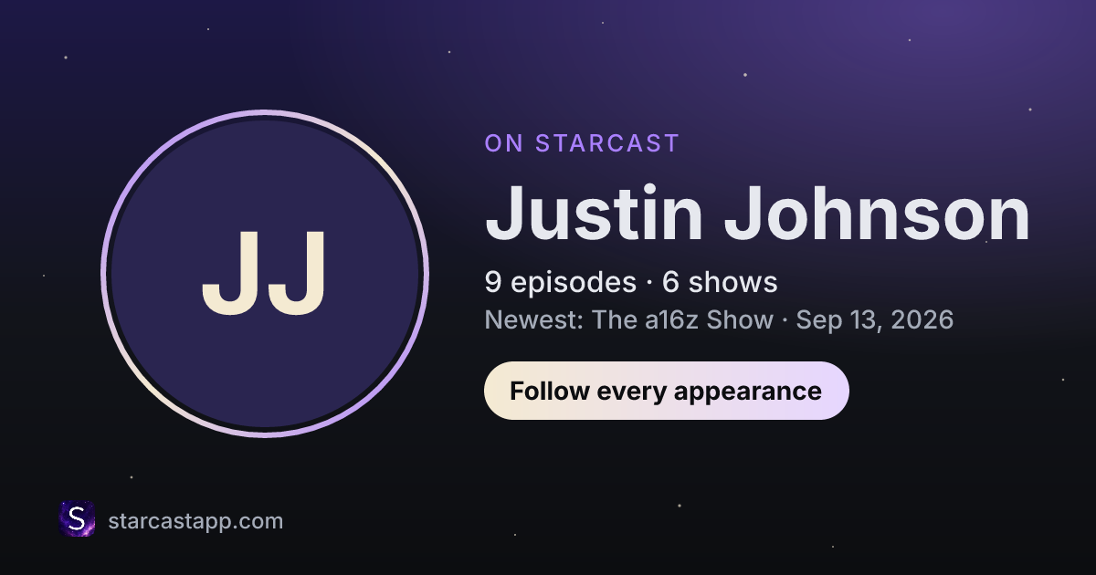 The preview card for Justin Johnson