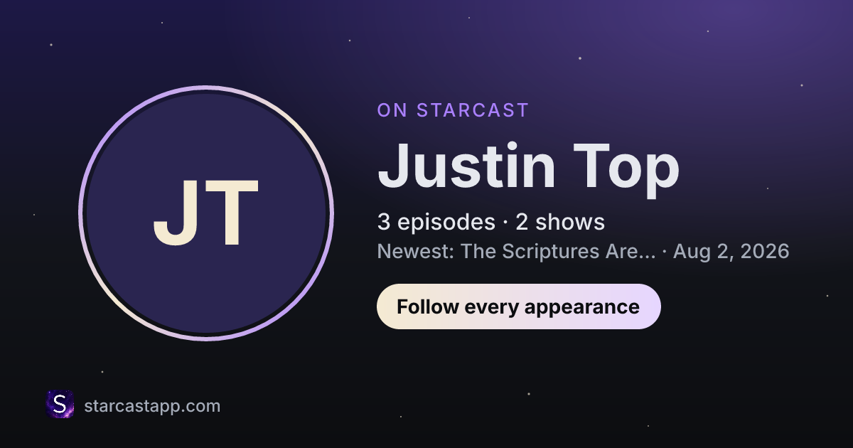 The preview card for Justin Top