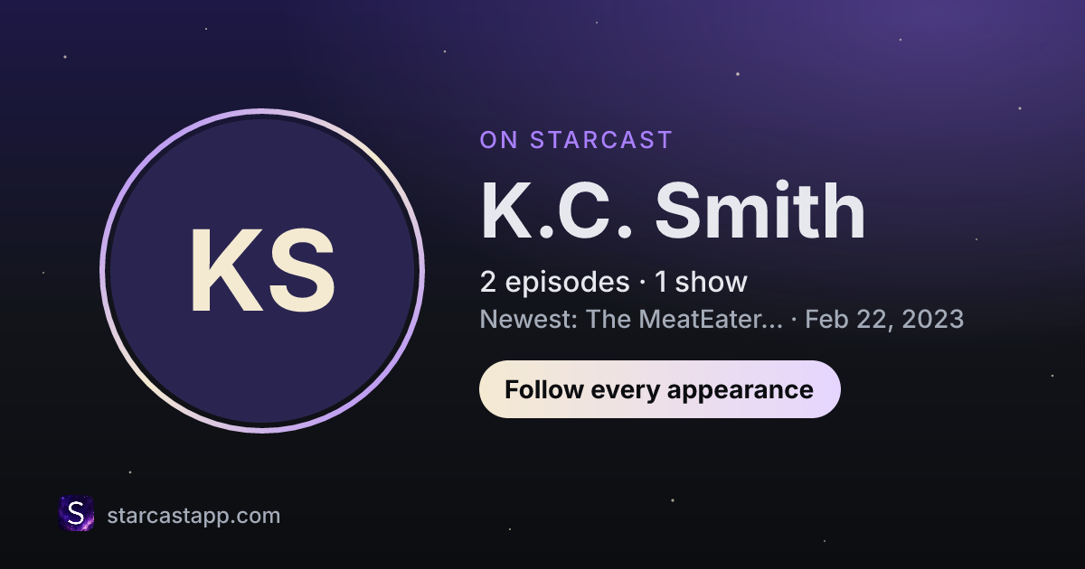 The preview card for K.C. Smith