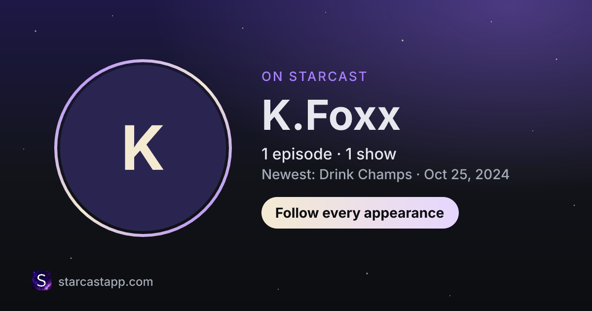 The preview card for K.Foxx