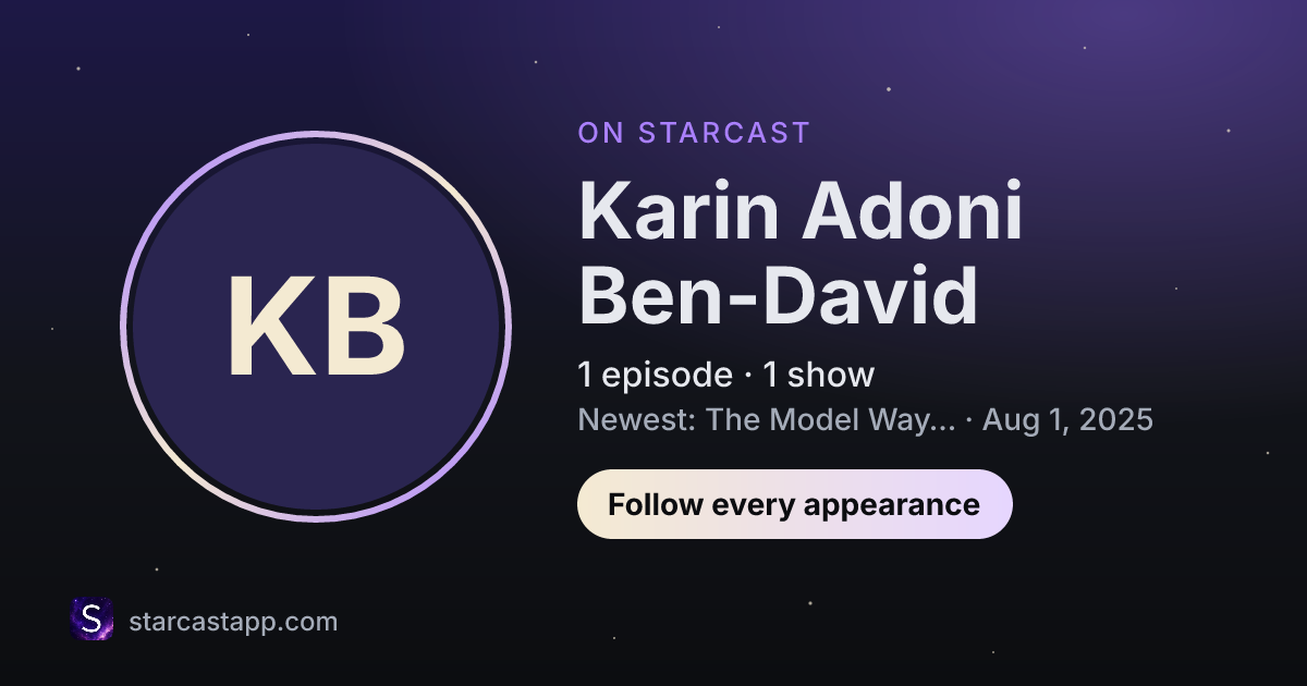 The preview card for Karin Adoni Ben-David