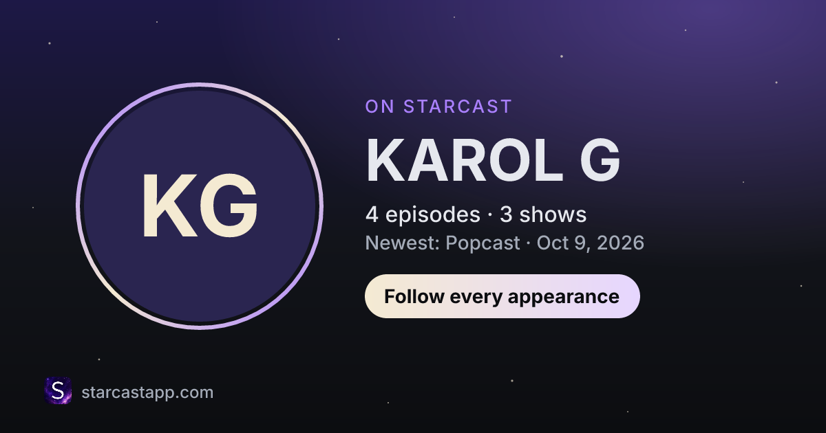 The preview card for KAROL G