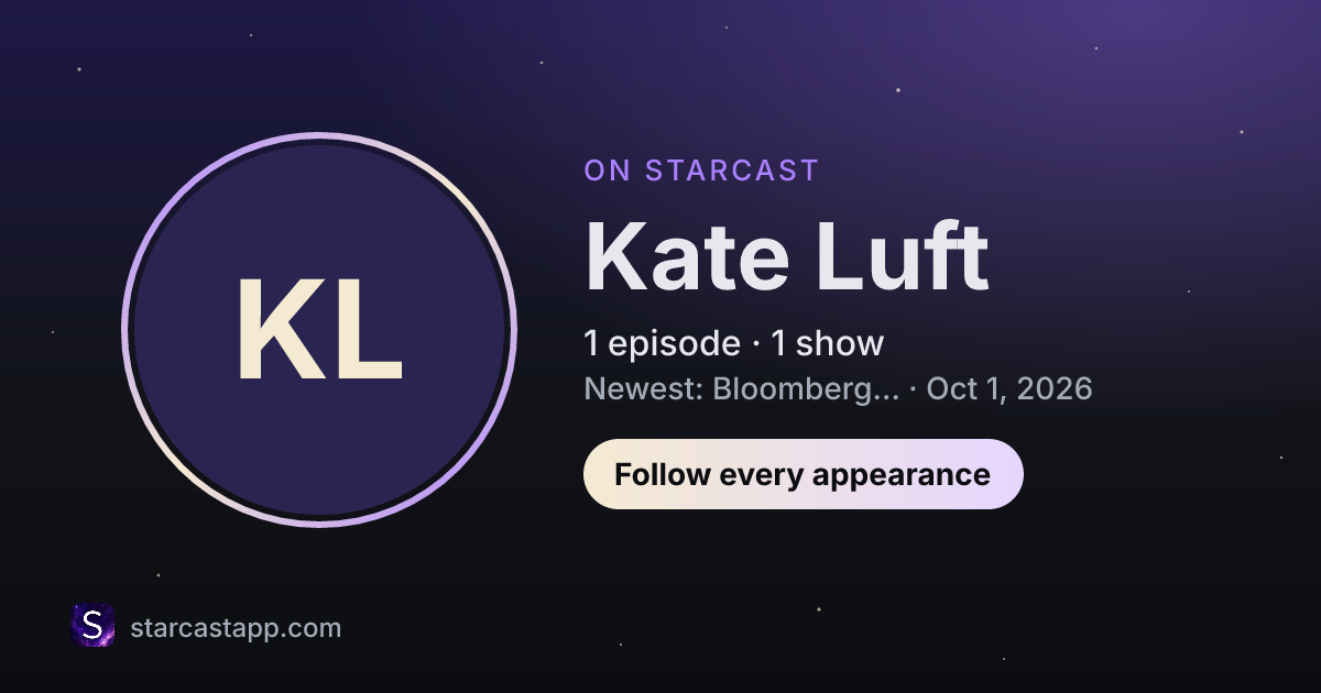 The preview card for Kate Luft