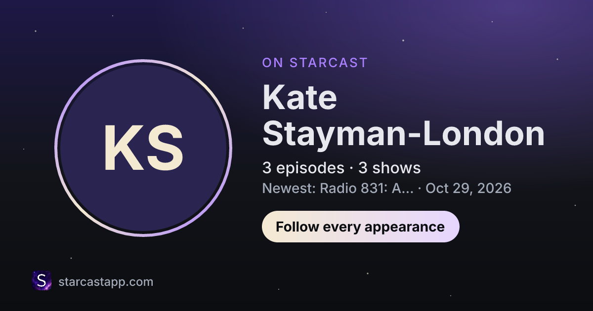 The preview card for Kate Stayman-London