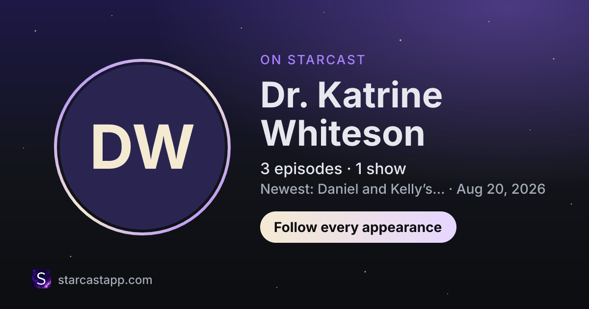 The preview card for Dr. Katrine Whiteson