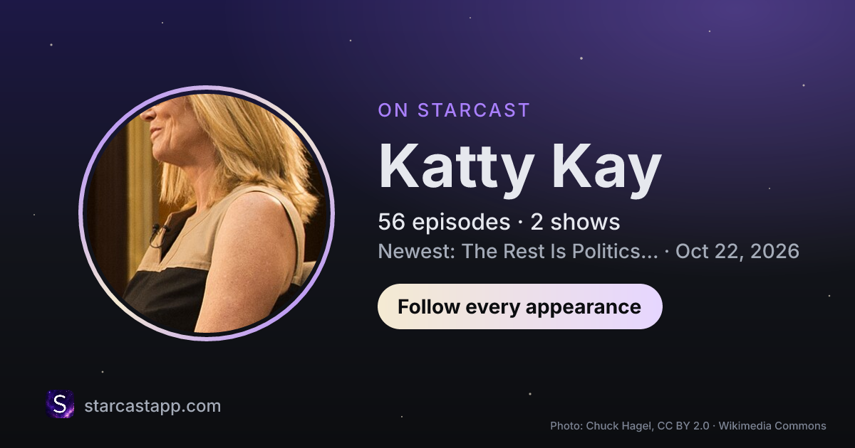 The preview card for Katty Kay