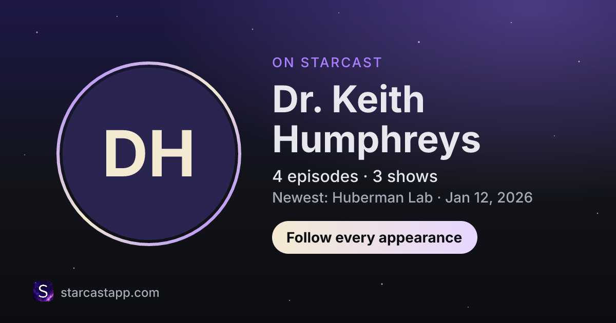 The preview card for Dr. Keith Humphreys