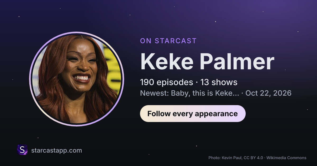 The preview card for Keke Palmer