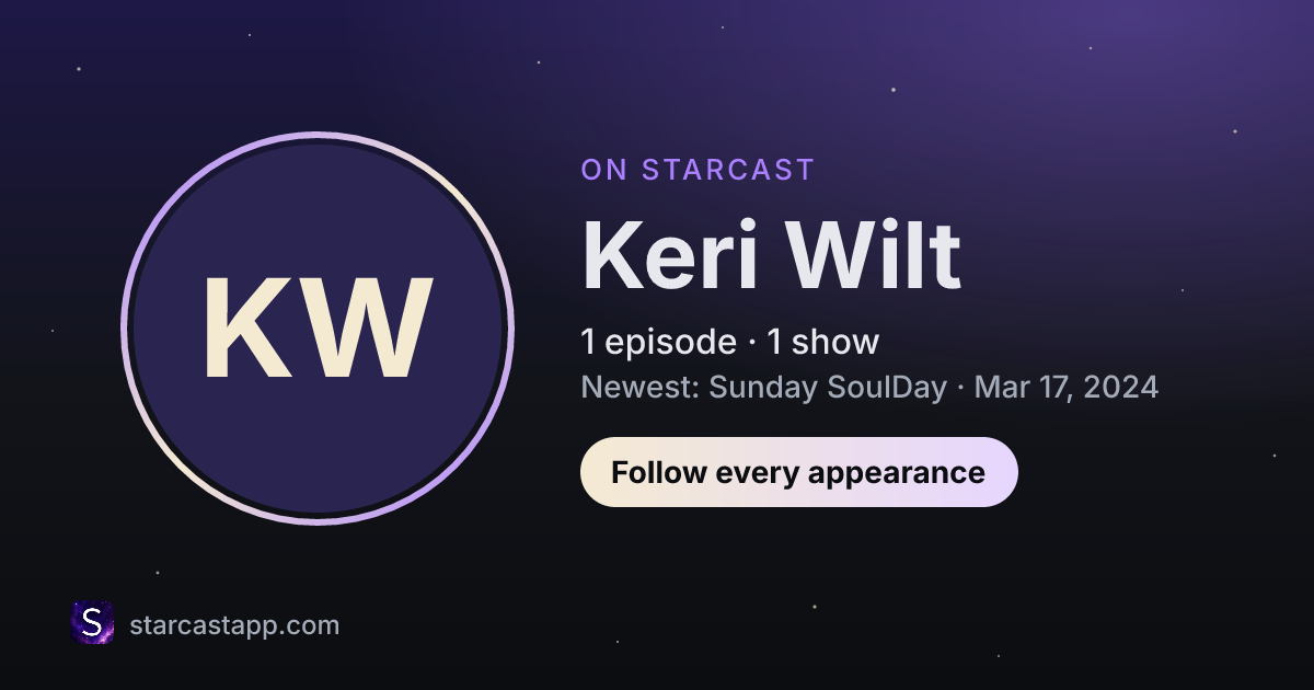 The preview card for Keri Wilt