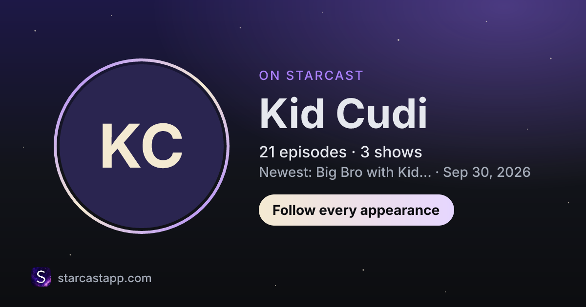 The preview card for Kid Cudi