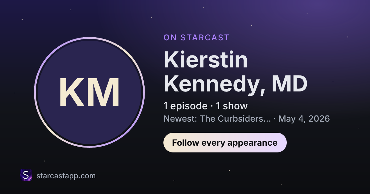 The preview card for Kierstin Kennedy, MD