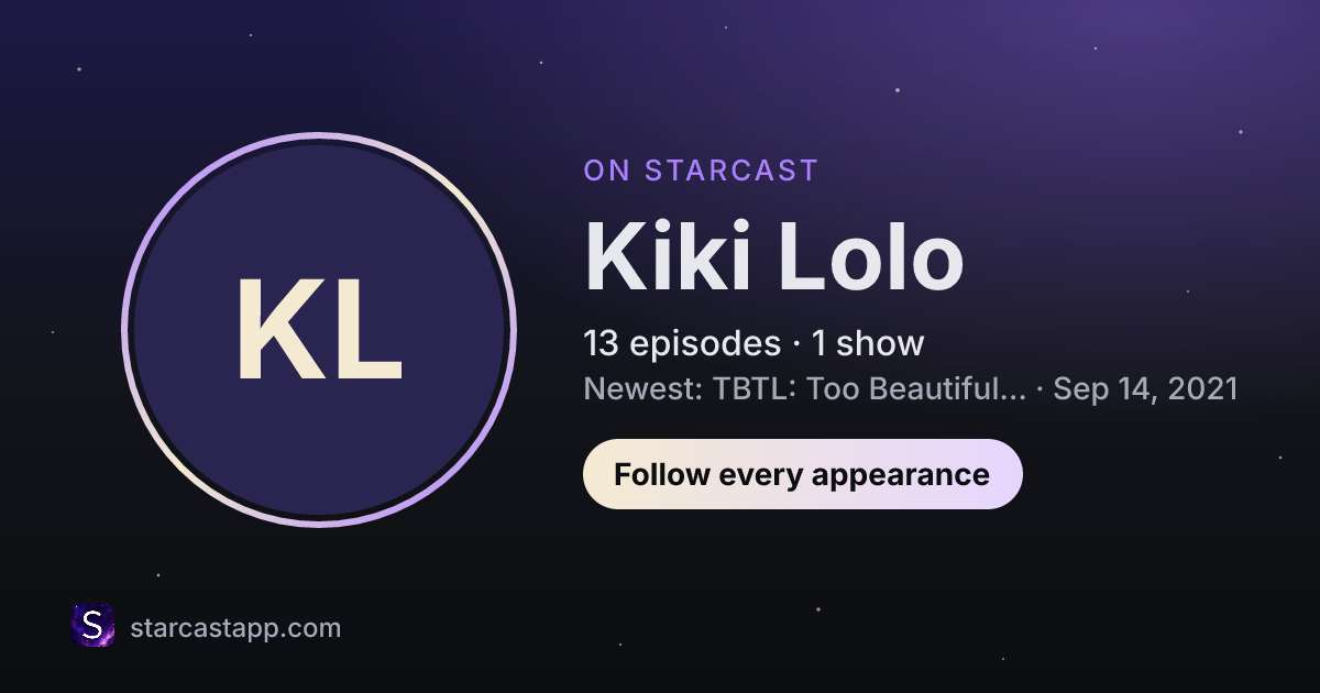The preview card for Kiki Lolo