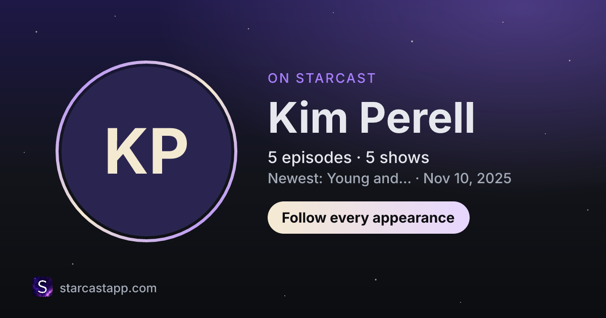 The preview card for Kim Perell