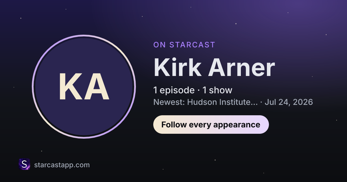 The preview card for Kirk Arner