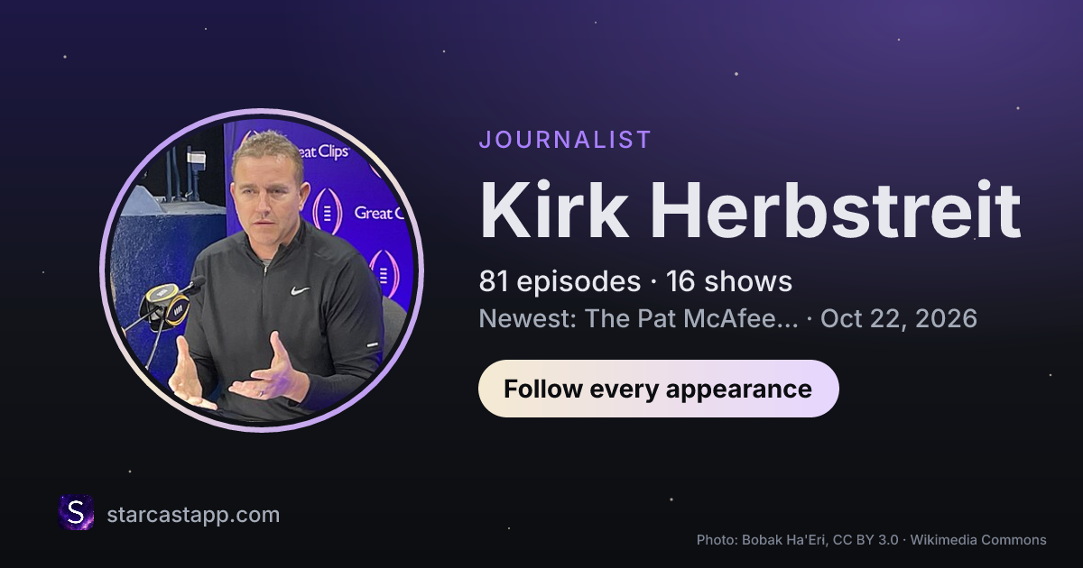 The preview card for Kirk Herbstreit