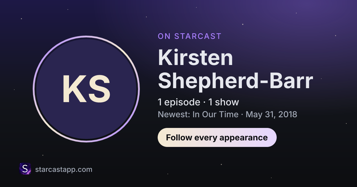 The preview card for Kirsten Shepherd-Barr