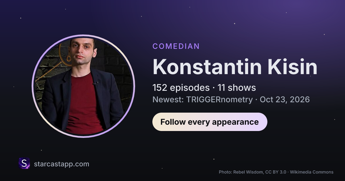 The preview card for Konstantin Kisin