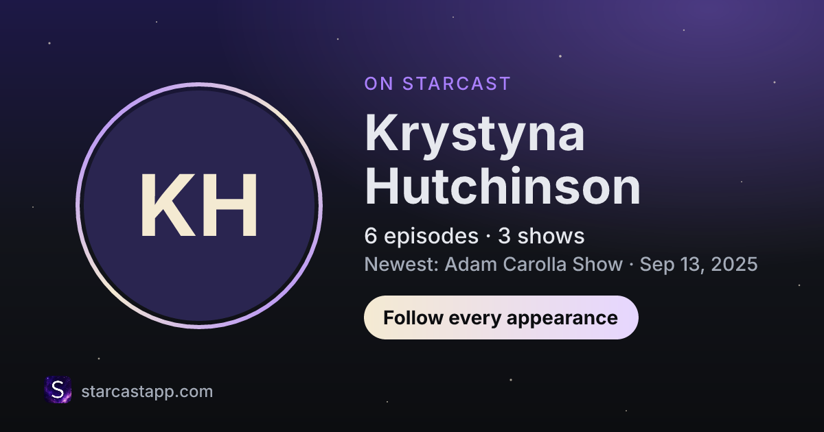 The preview card for Krystyna Hutchinson