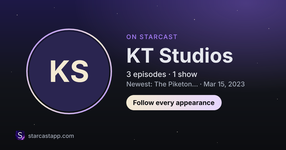 The preview card for KT Studios