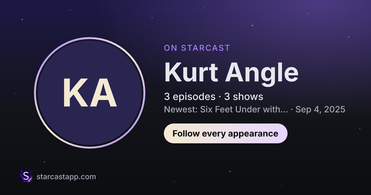 The preview card for Kurt Angle
