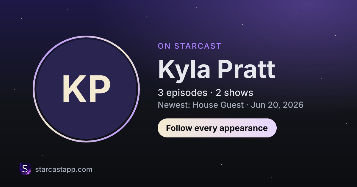 The preview card for Kyla Pratt