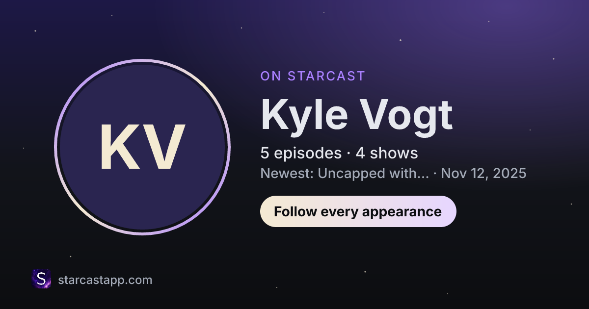 The preview card for Kyle Vogt