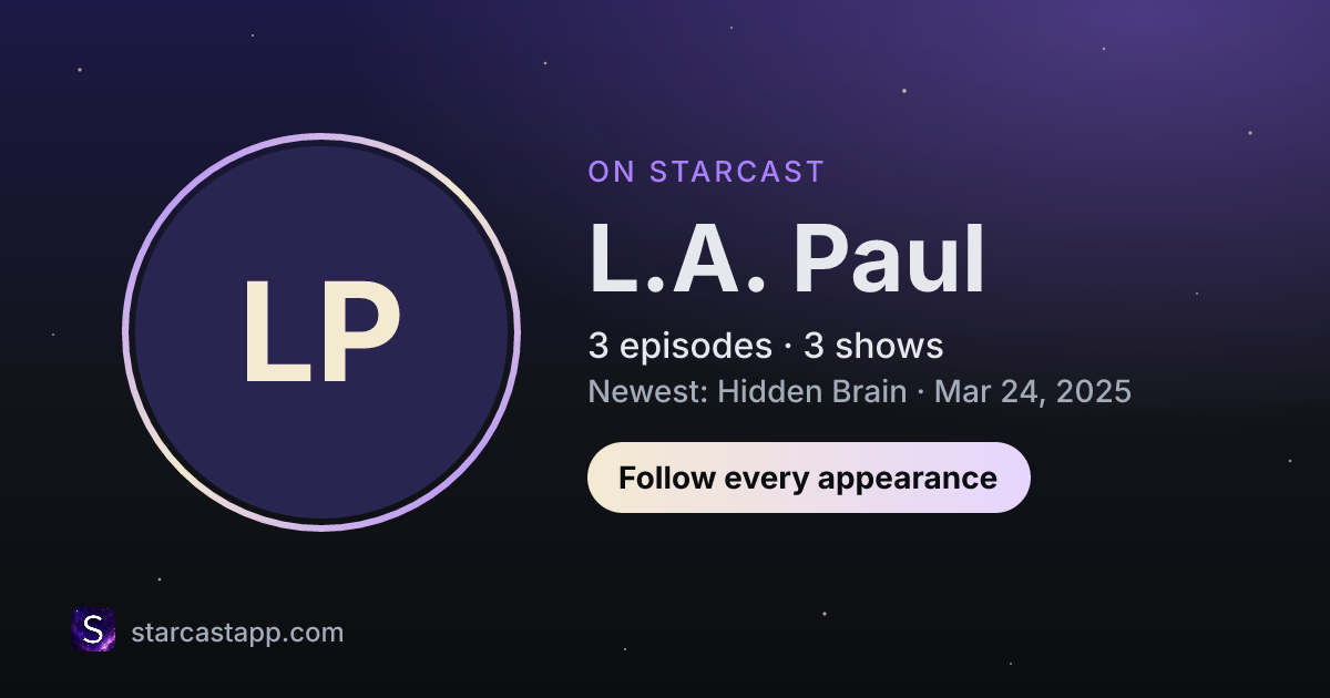 The preview card for L.A. Paul