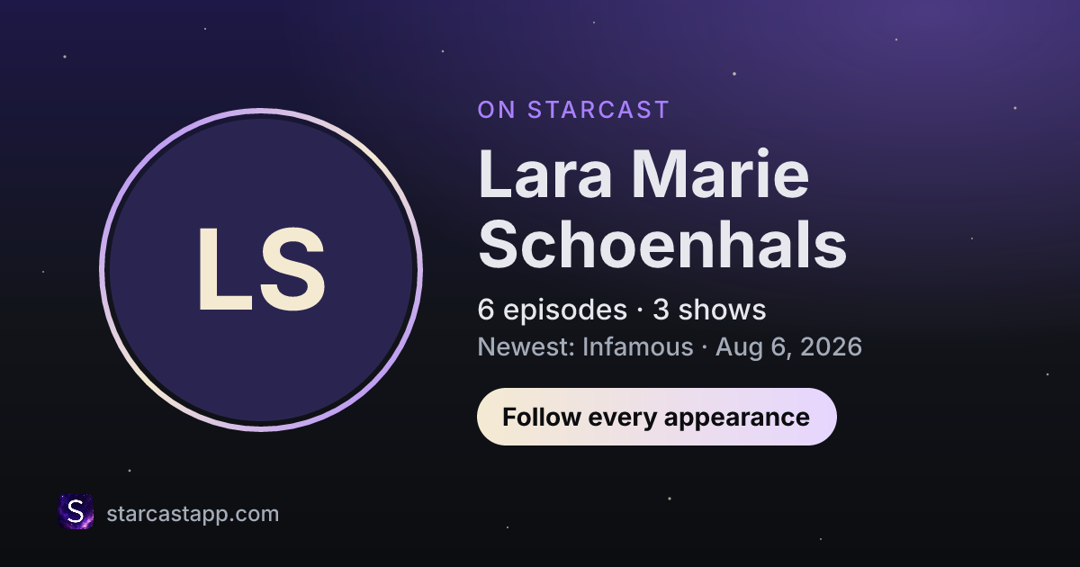 The preview card for Lara Marie Schoenhals