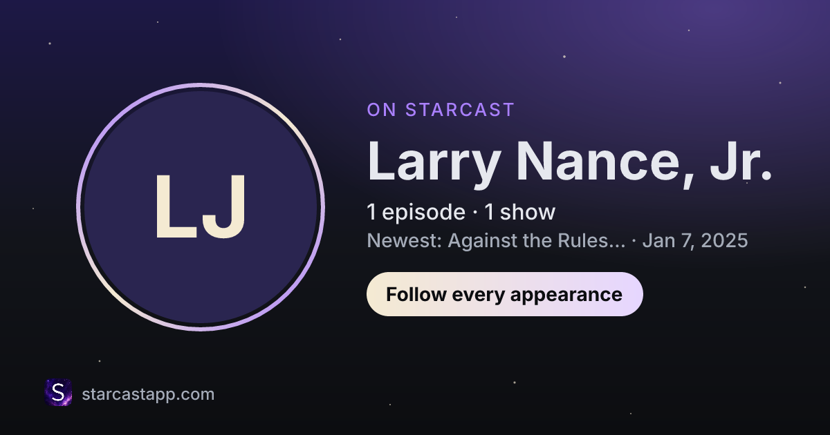 The preview card for Larry Nance, Jr.