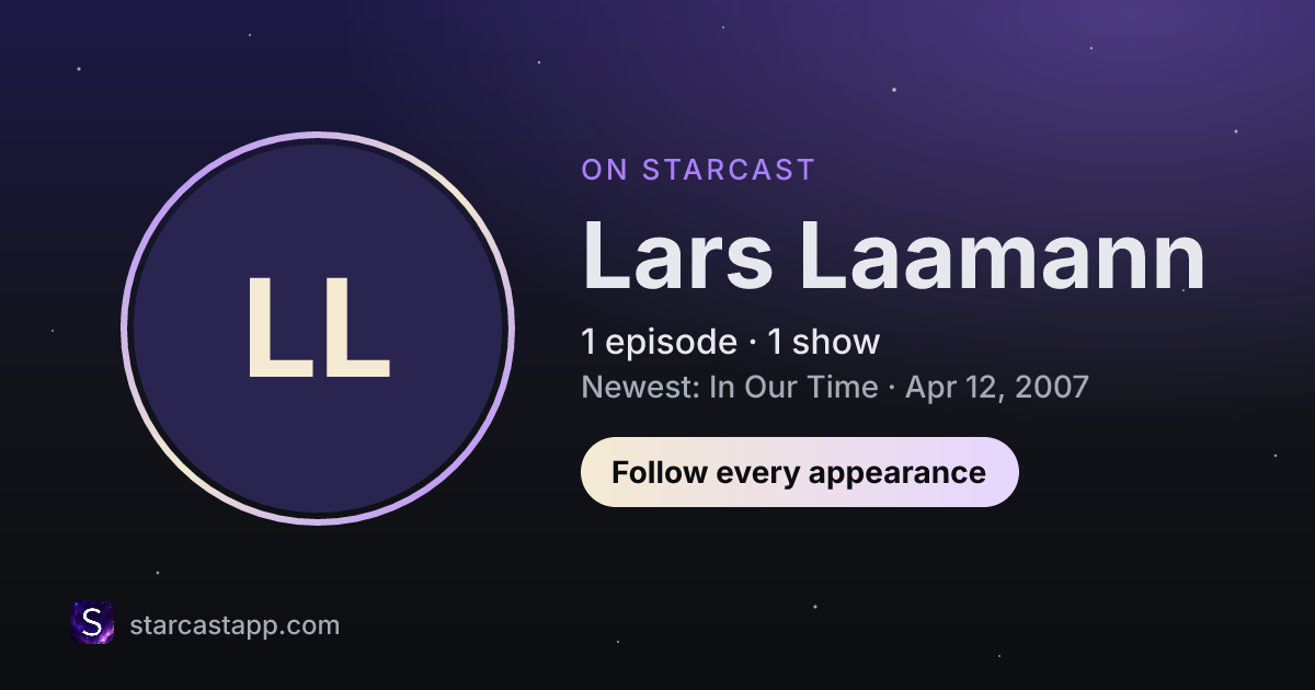 The preview card for Lars Laamann