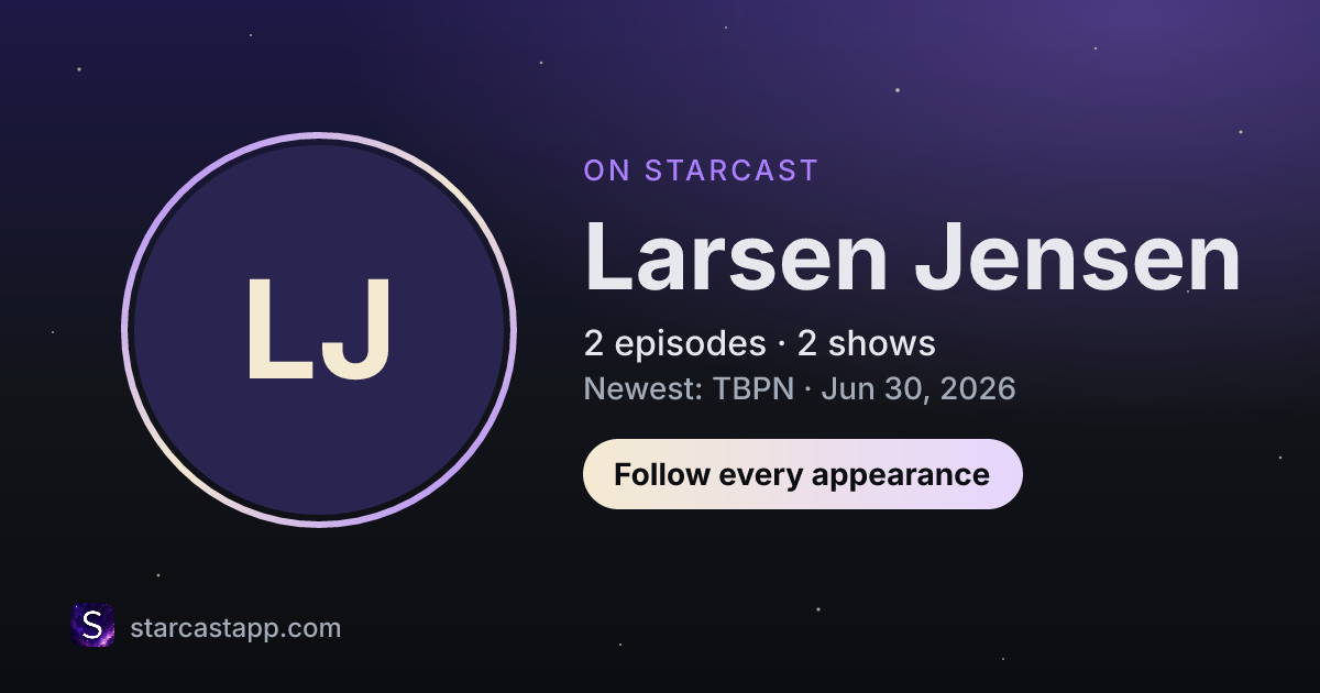 The preview card for Larsen Jensen