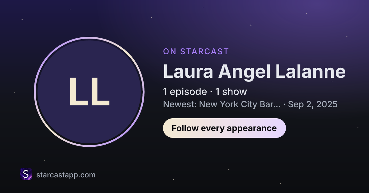 The preview card for Laura Angel Lalanne