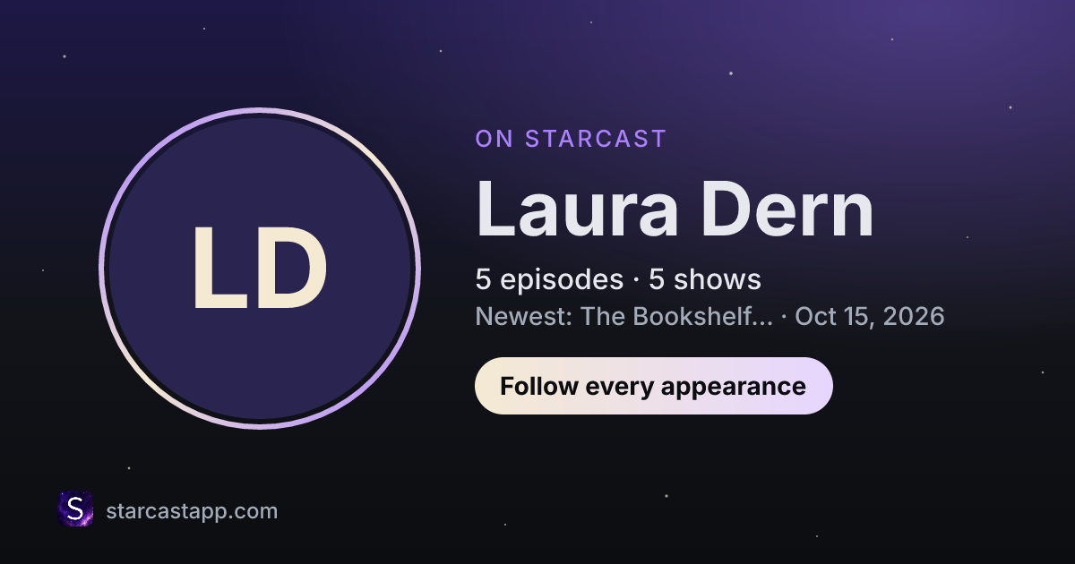 The preview card for Laura Dern