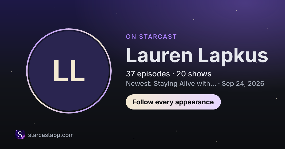 The preview card for Lauren Lapkus