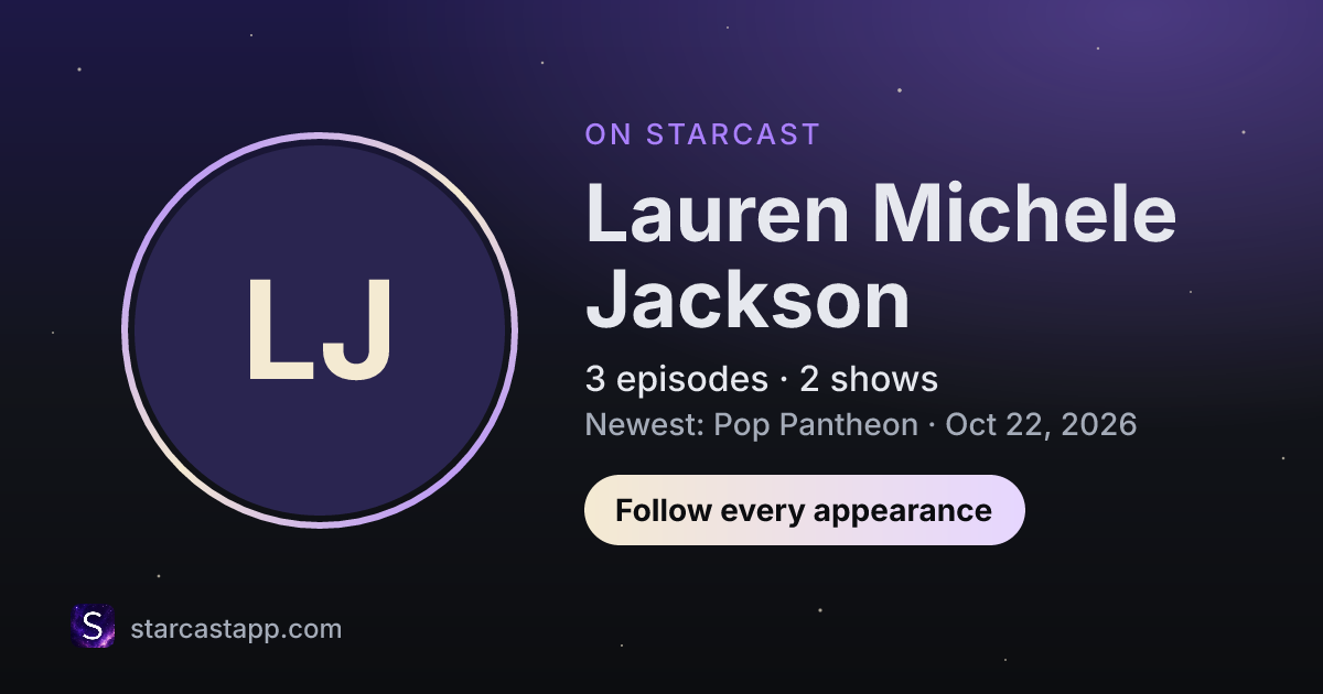 The preview card for Lauren Michele Jackson