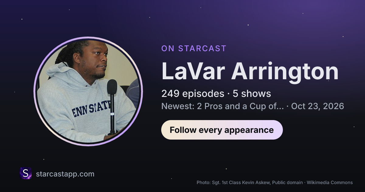 The preview card for LaVar Arrington