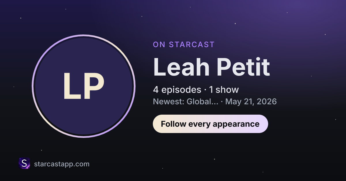 The preview card for Leah Petit