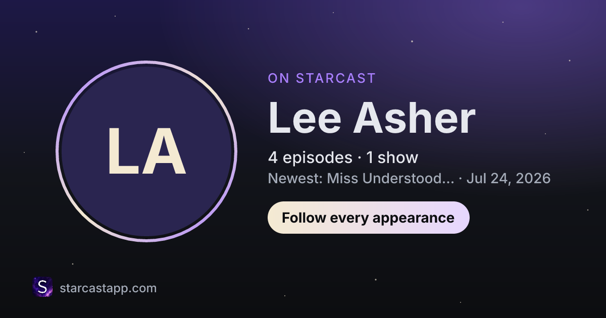 The preview card for Lee Asher