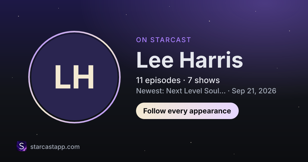 The preview card for Lee Harris