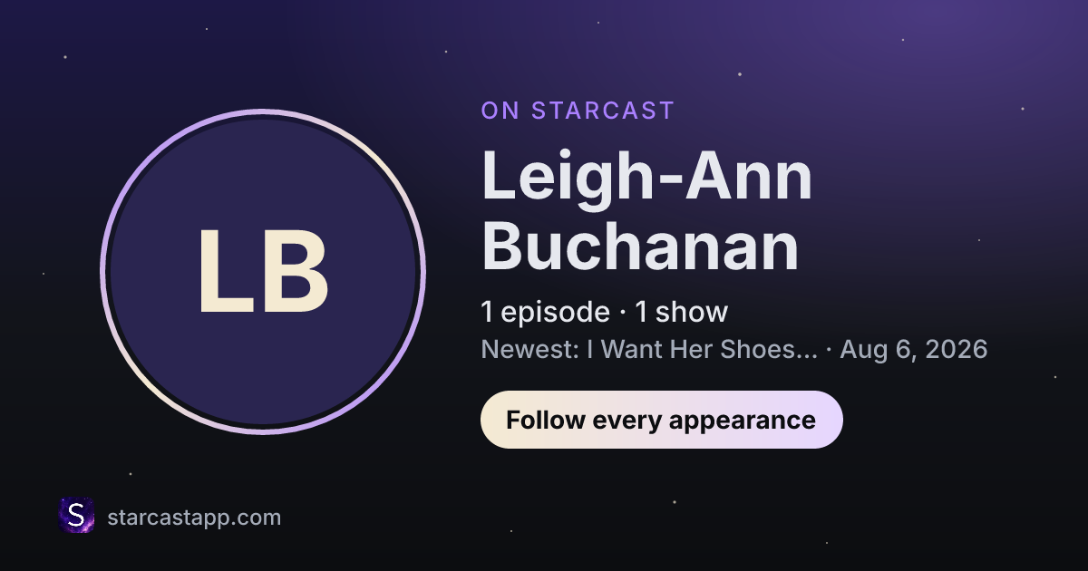 The preview card for Leigh-Ann Buchanan