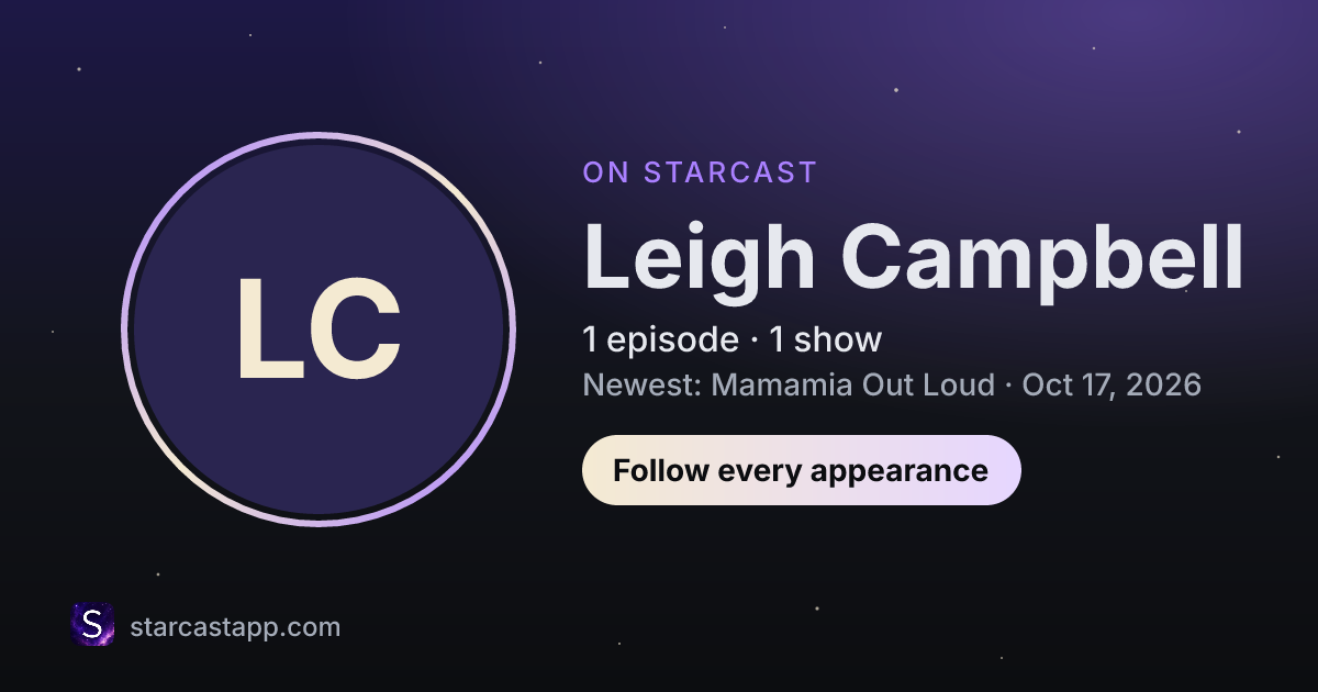 The preview card for Leigh Campbell