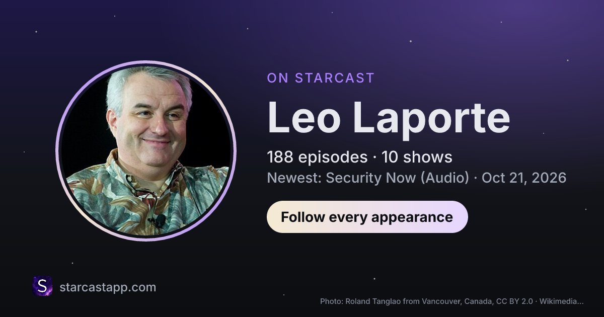 The preview card for Leo Laporte