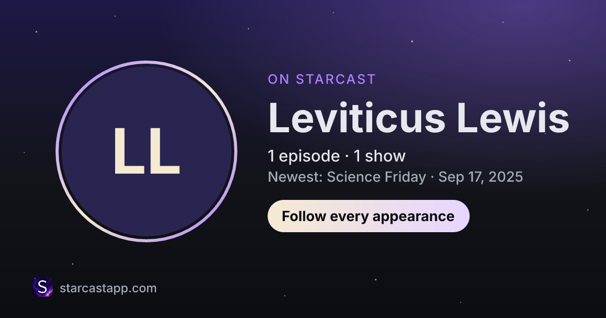 The preview card for Leviticus Lewis