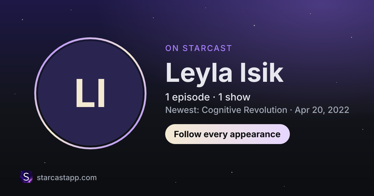 The preview card for Leyla Isik