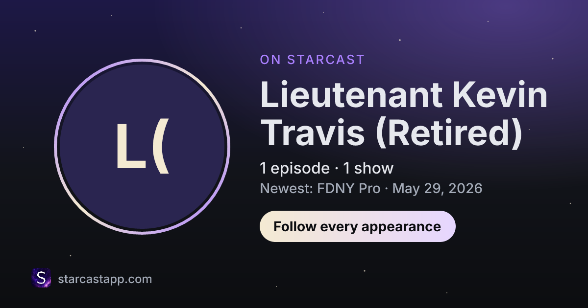 The preview card for Lieutenant Kevin Travis (Retired)