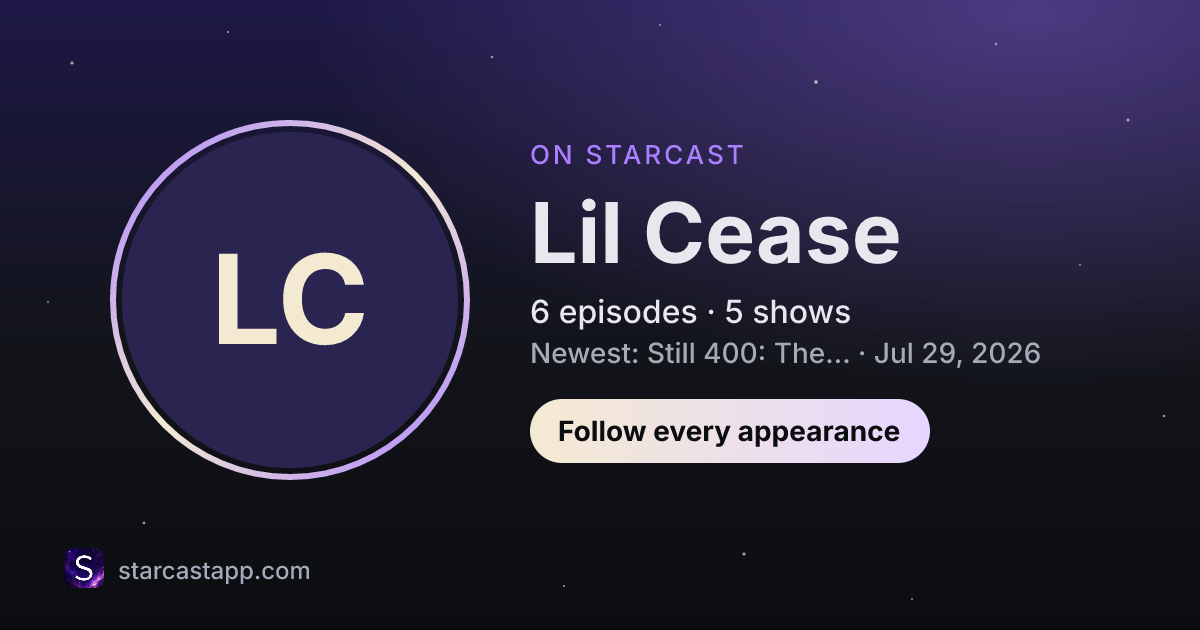 The preview card for Lil Cease